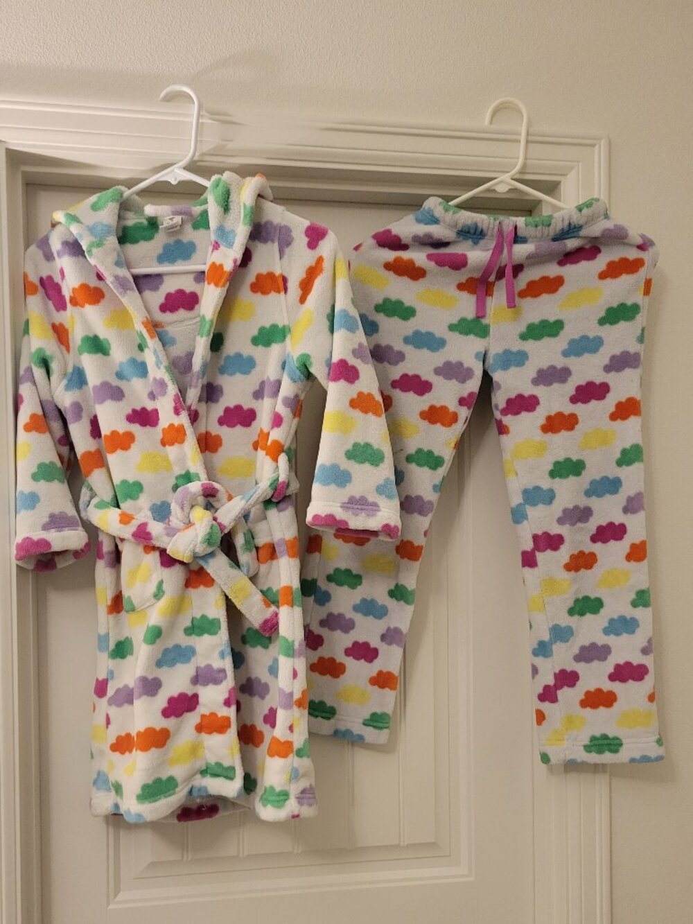 Girl's Bathrobe & Bottoms Set